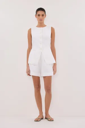 Dissh ALESSIA WHITE LINEN VEST