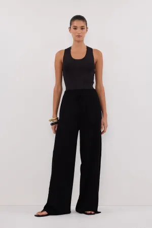 Dissh ALIAS BLACK TEXTURED KNIT PANT