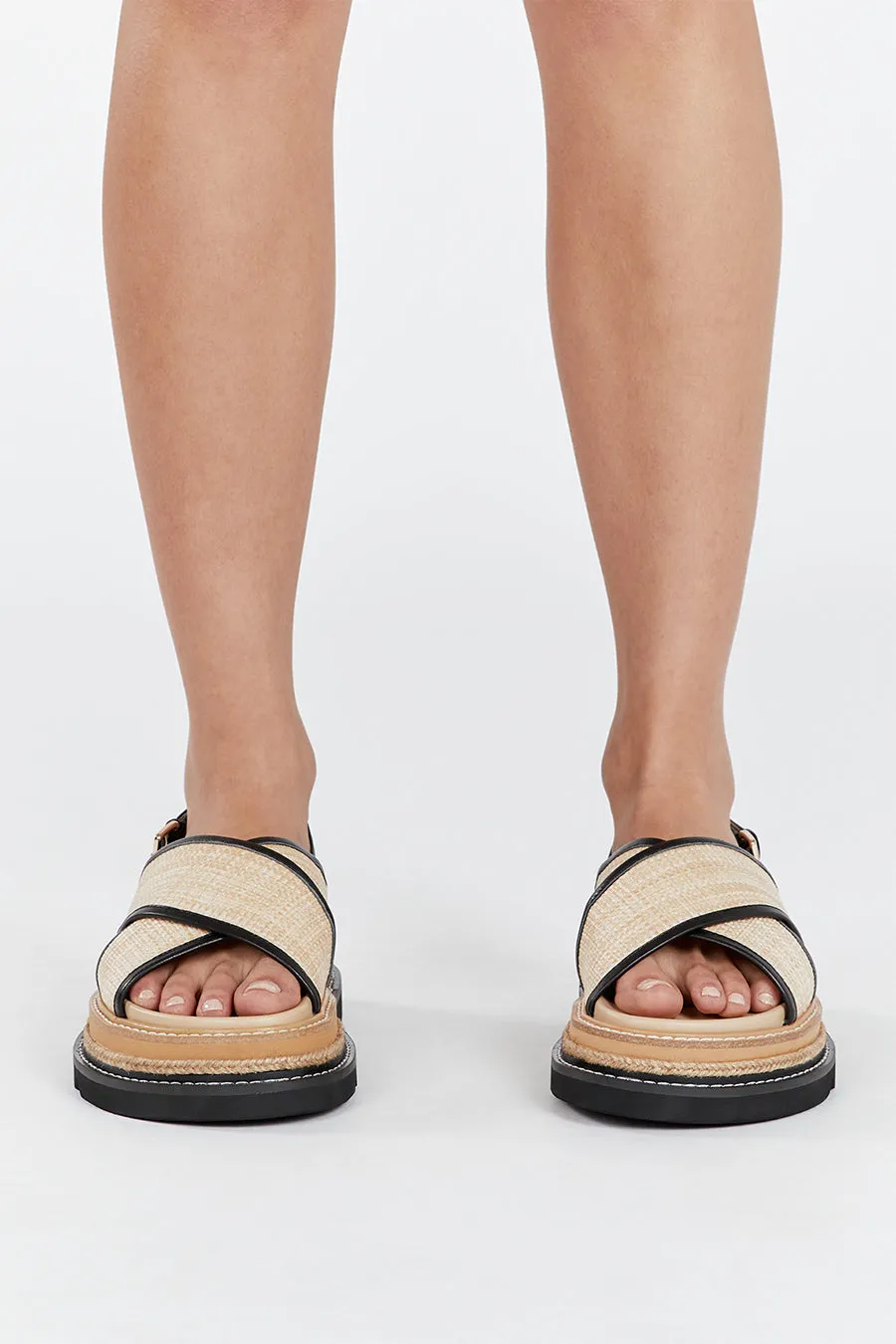 Dissh ALIAS MAE VERONA NAT/BLACK SANDAL