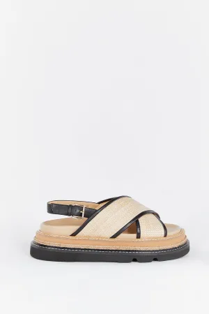 Dissh ALIAS MAE VERONA NAT/BLACK SANDAL
