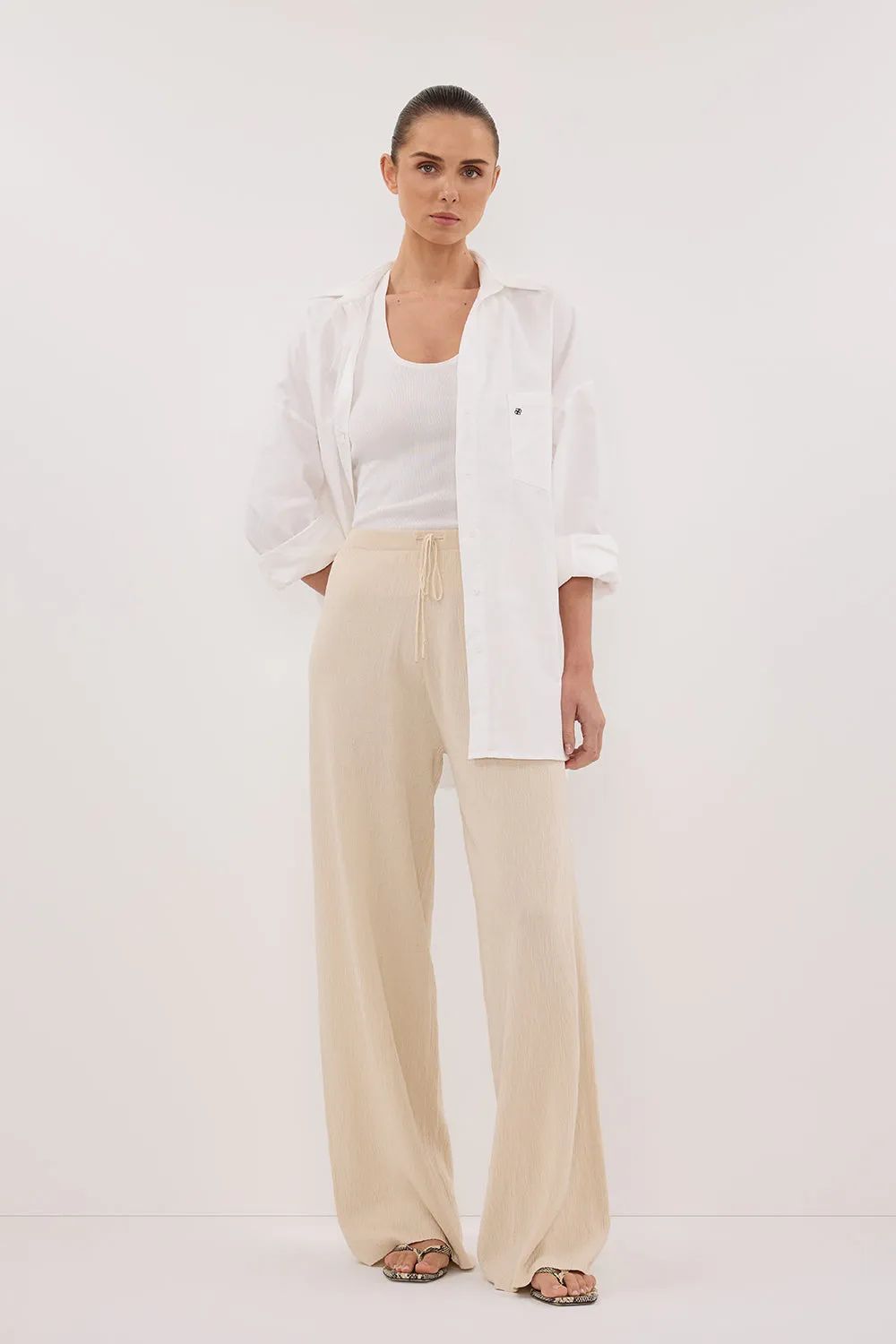 Dissh ALIAS NATURAL TEXTURED KNIT PANT