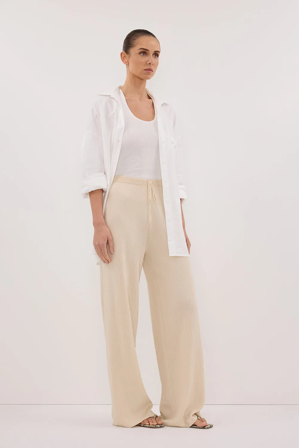 Dissh ALIAS NATURAL TEXTURED KNIT PANT