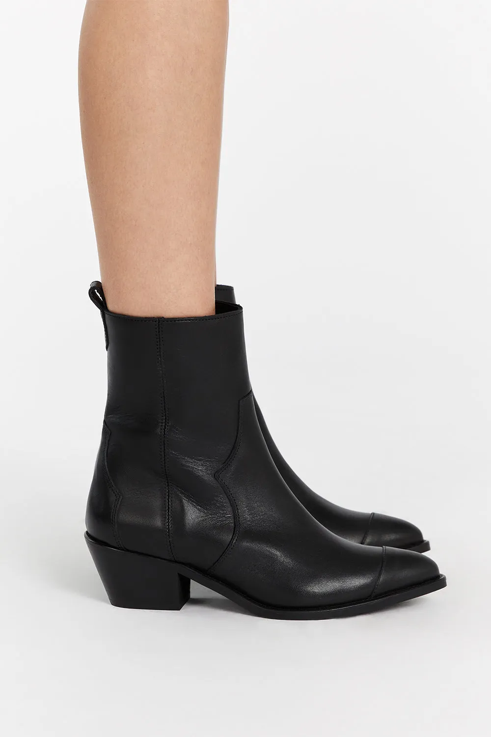 Dissh ALOHAS AUSTIN BLACK LEATHER BOOT