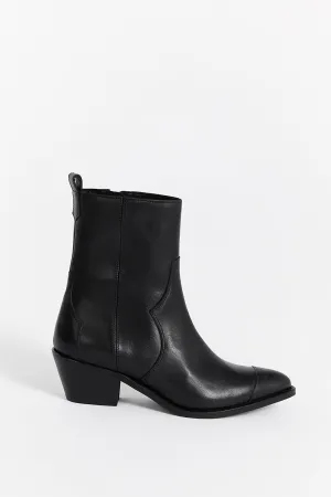 Dissh ALOHAS AUSTIN BLACK LEATHER BOOT