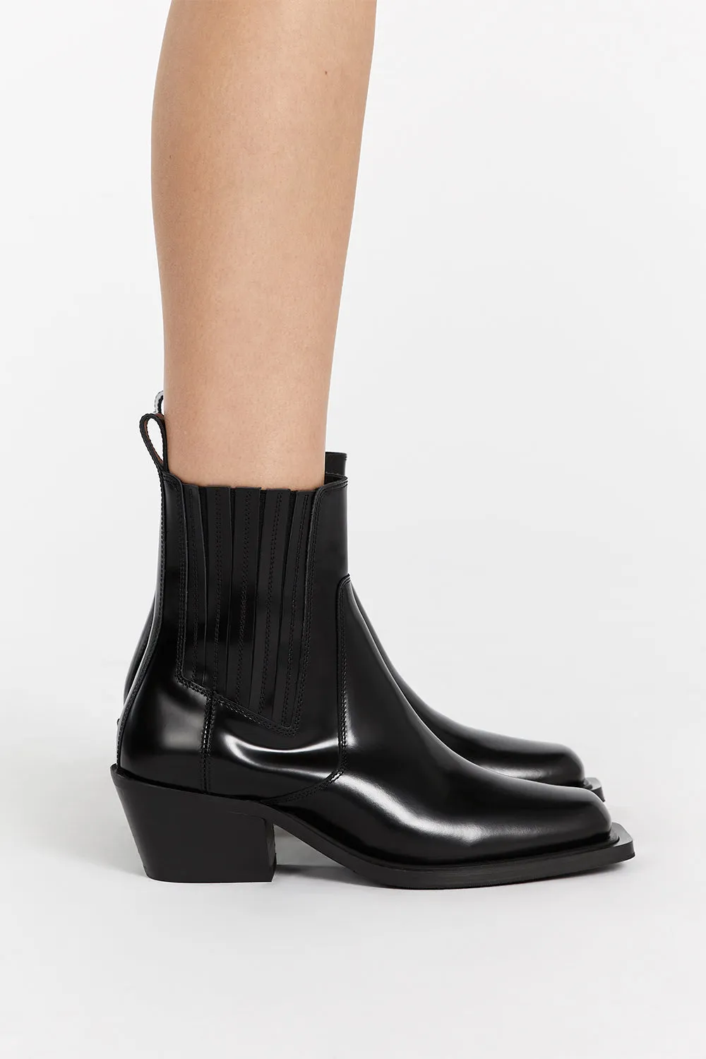 Dissh ALOHAS DENVER BLACK LEATHER BOOT