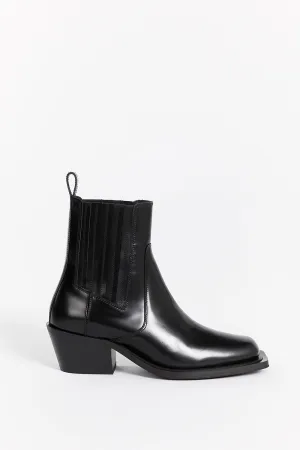 Dissh ALOHAS DENVER BLACK LEATHER BOOT