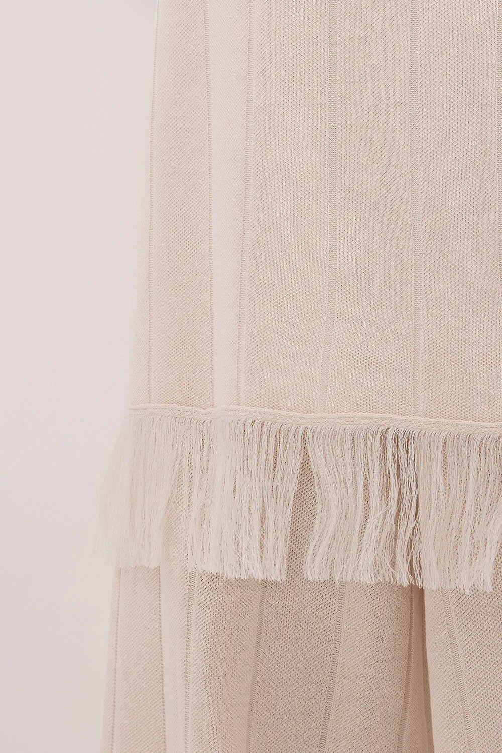 Dissh ARIA CREAM FRINGED TUNIC TOP