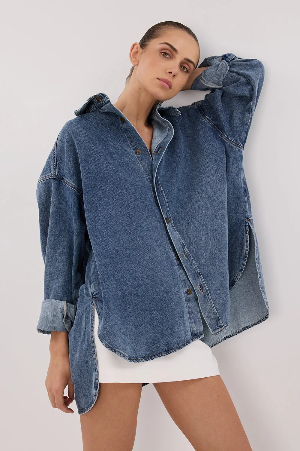Dissh ASHTON CLASSIC BLUE DENIM SHIRT