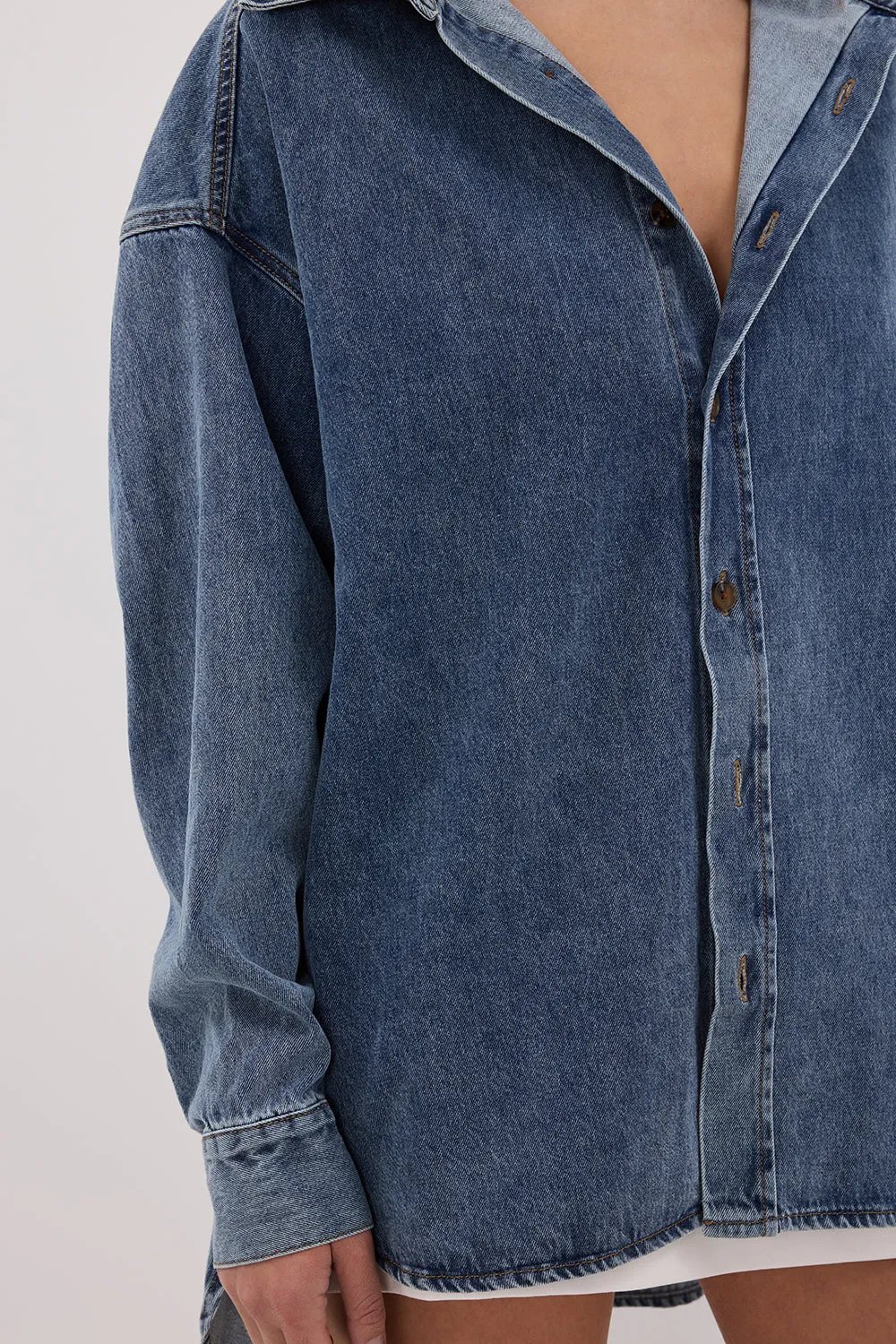 Dissh ASHTON CLASSIC BLUE DENIM SHIRT