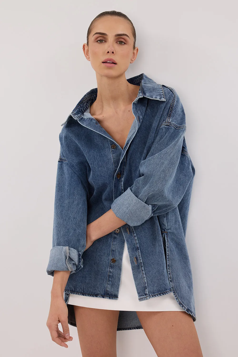 Dissh ASHTON CLASSIC BLUE DENIM SHIRT
