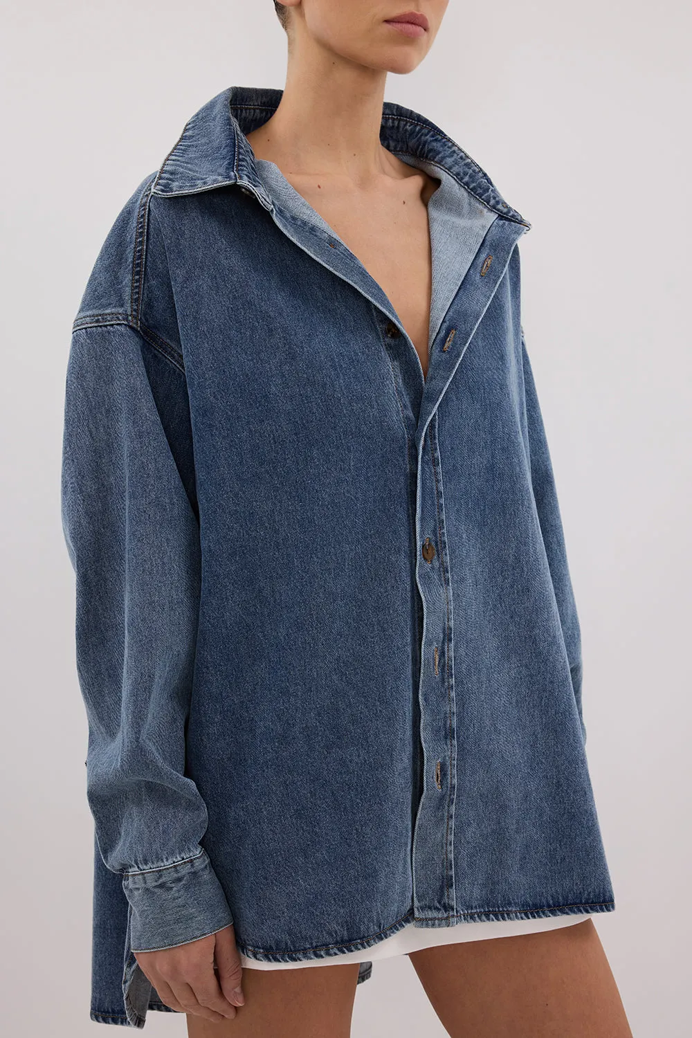 Dissh ASHTON CLASSIC BLUE DENIM SHIRT