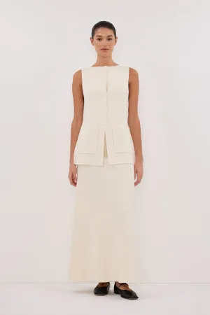 Dissh AVA CREAM LONGINE KNIT VEST 