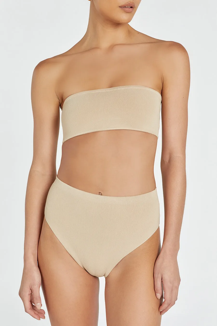 Dissh BASE BEIGE HIGH WAIST BRIEF