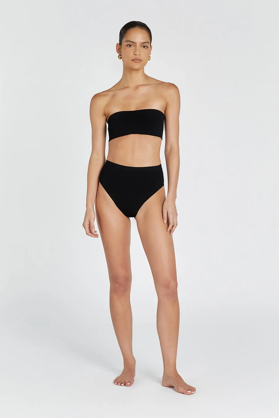Dissh BASE BLACK BANDEAU TOP