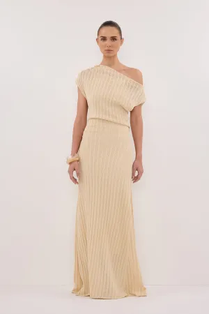 Dissh BOWIE NATURAL KNIT MAXI DRESS