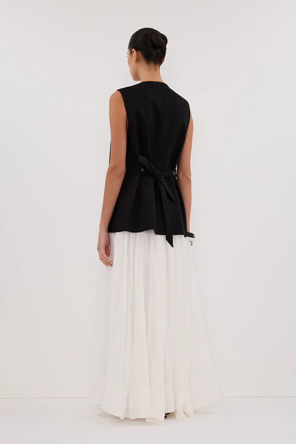 Dissh BRAX BLACK LONGLINE VEST