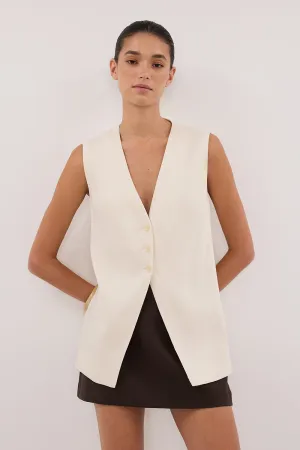 Dissh BRAX CREAM LONGLINE VEST
