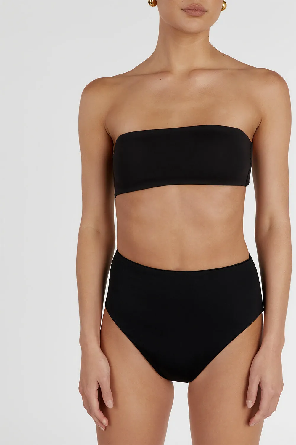Dissh CALLIE BLACK BANDEAU TOP
