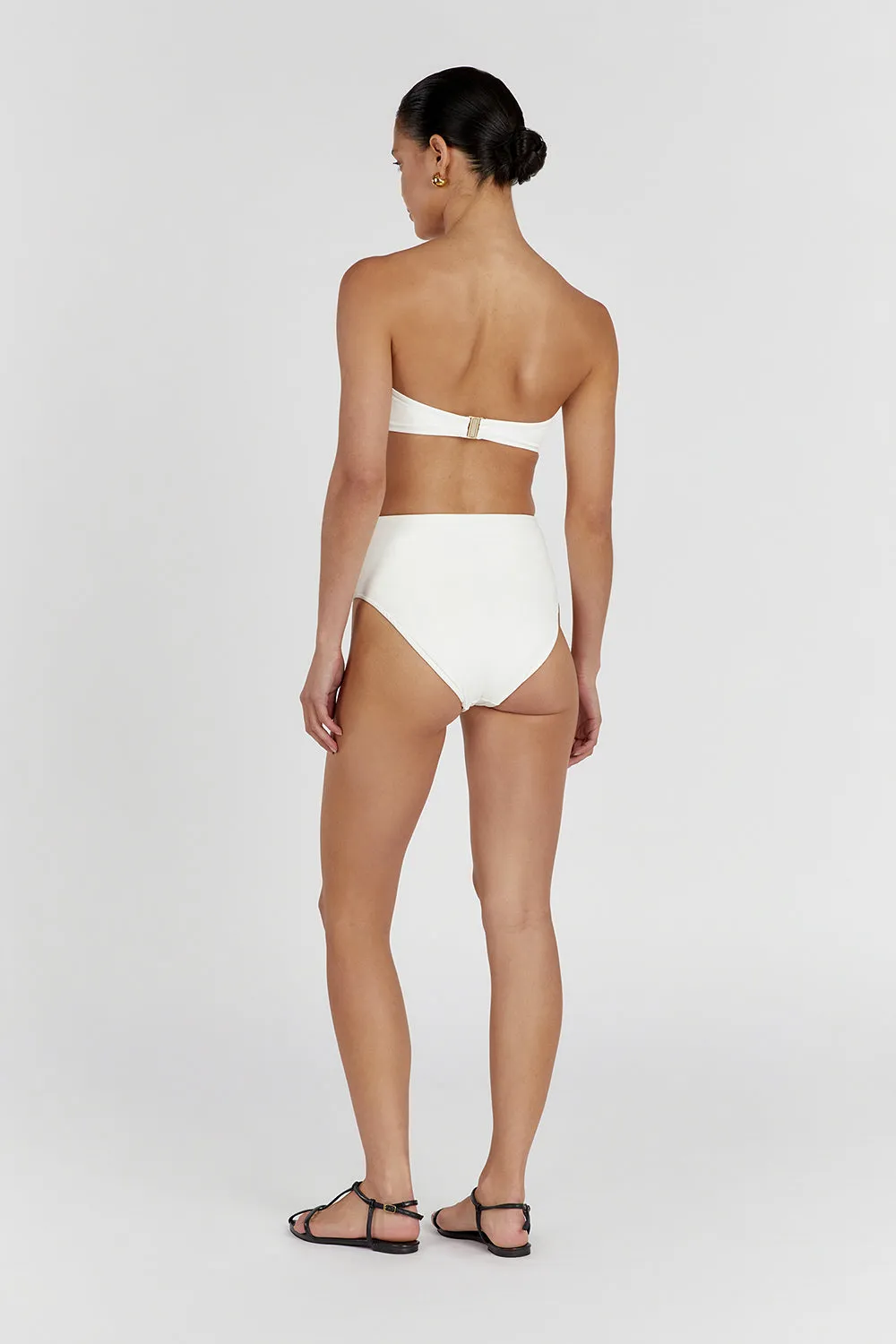 Dissh CALLIE OFF WHITE HIGH WAISTED BRIEF