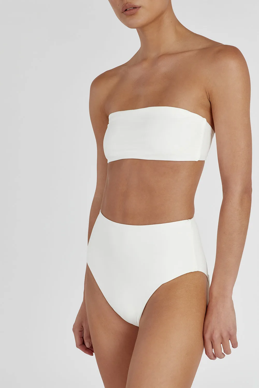 Dissh CALLIE OFF WHITE HIGH WAISTED BRIEF