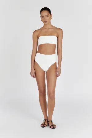 Dissh CALLIE OFF WHITE HIGH WAISTED BRIEF