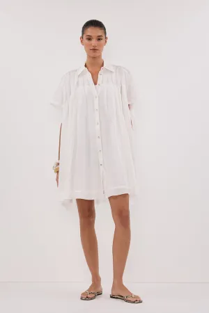 Dissh CARMEL WHITE RAMIE MINI DRESS