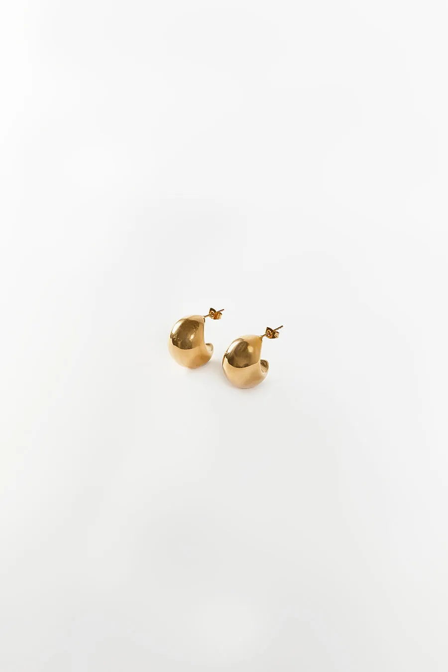 Dissh CENDRE BOBBI GOLD HOOP EARRINGS