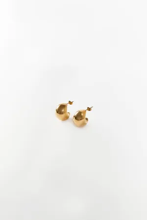 Dissh CENDRE BOBBI GOLD HOOP EARRINGS