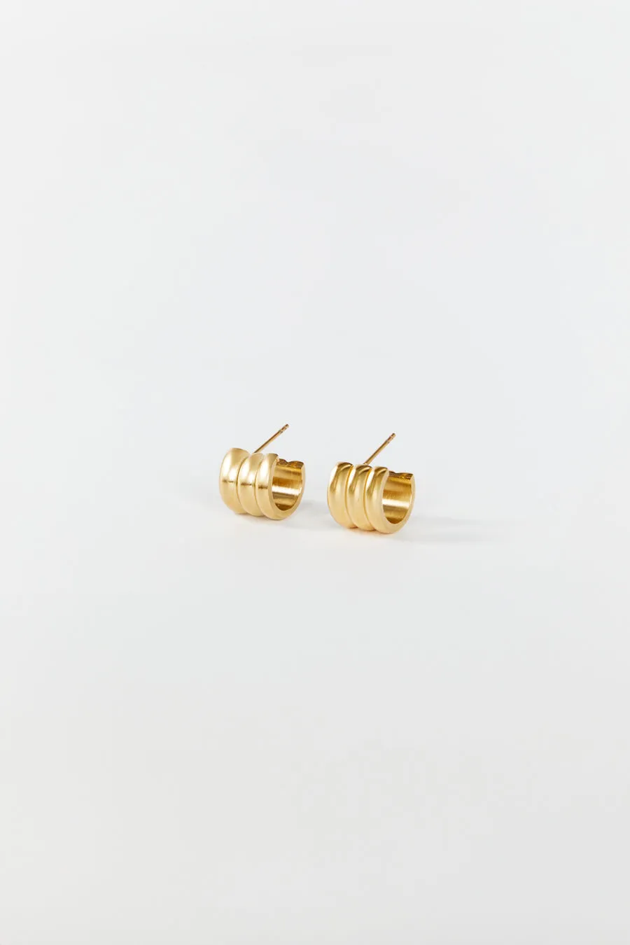 Dissh CENDRE LIV GOLD HOOP EARRINGS