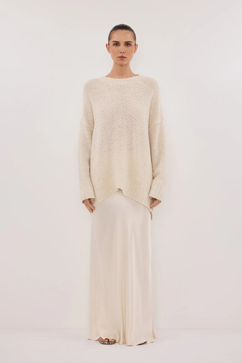 Dissh CICI CREAM LONGLINE JUMPER