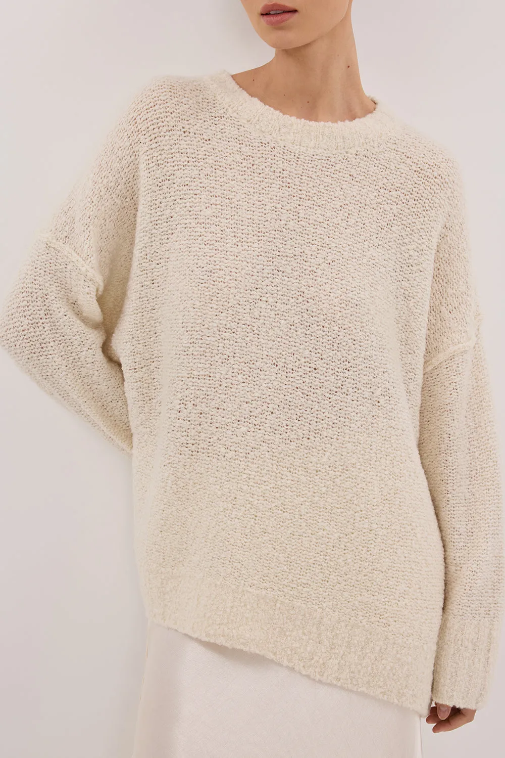 Dissh CICI CREAM LONGLINE JUMPER
