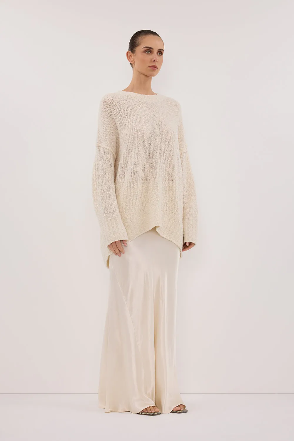 Dissh CICI CREAM LONGLINE JUMPER