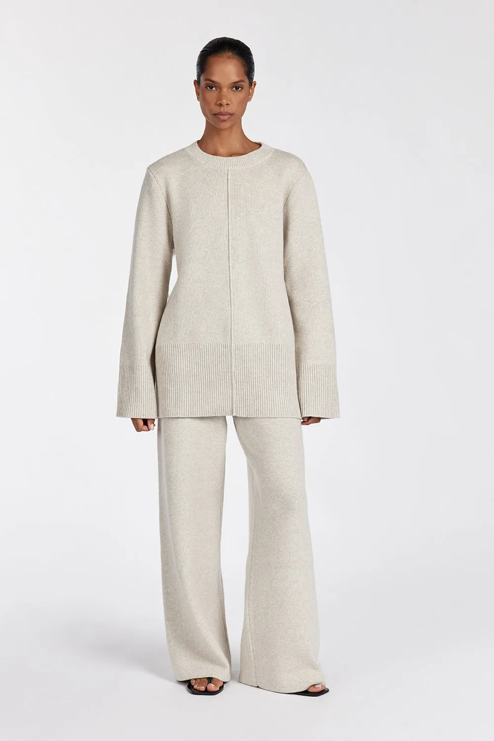 Dissh CLEMENCE OAT MARLE KNIT PANT