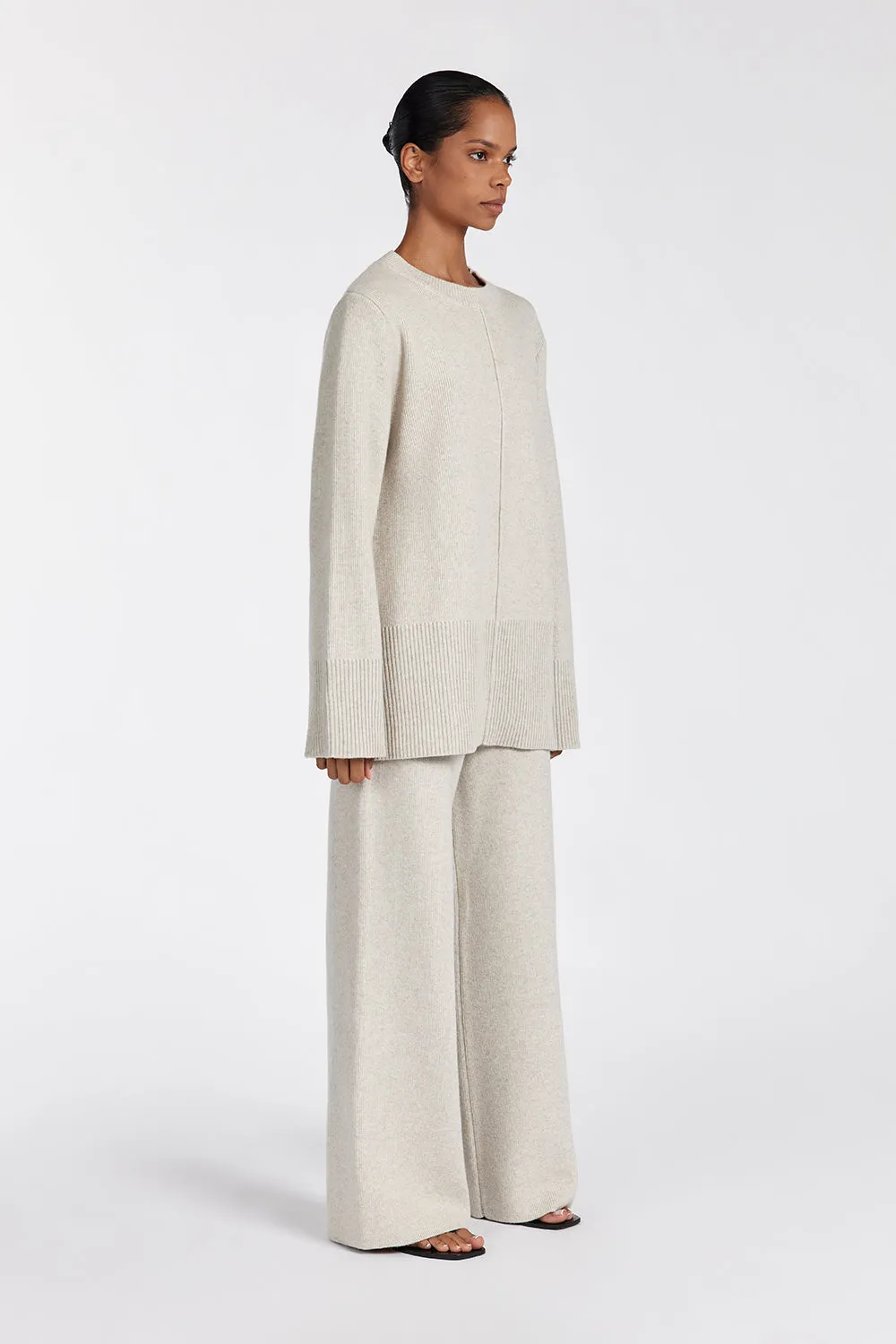 Dissh CLEMENCE OAT MARLE KNIT PANT
