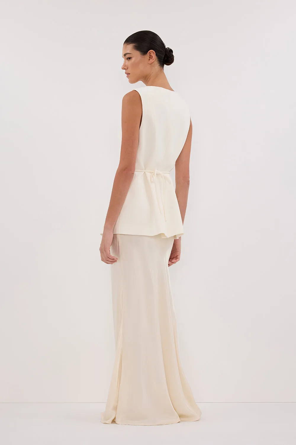 Dissh DEMI CREAM LONGLINE VEST