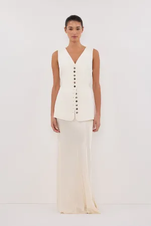 Dissh DEMI CREAM LONGLINE VEST