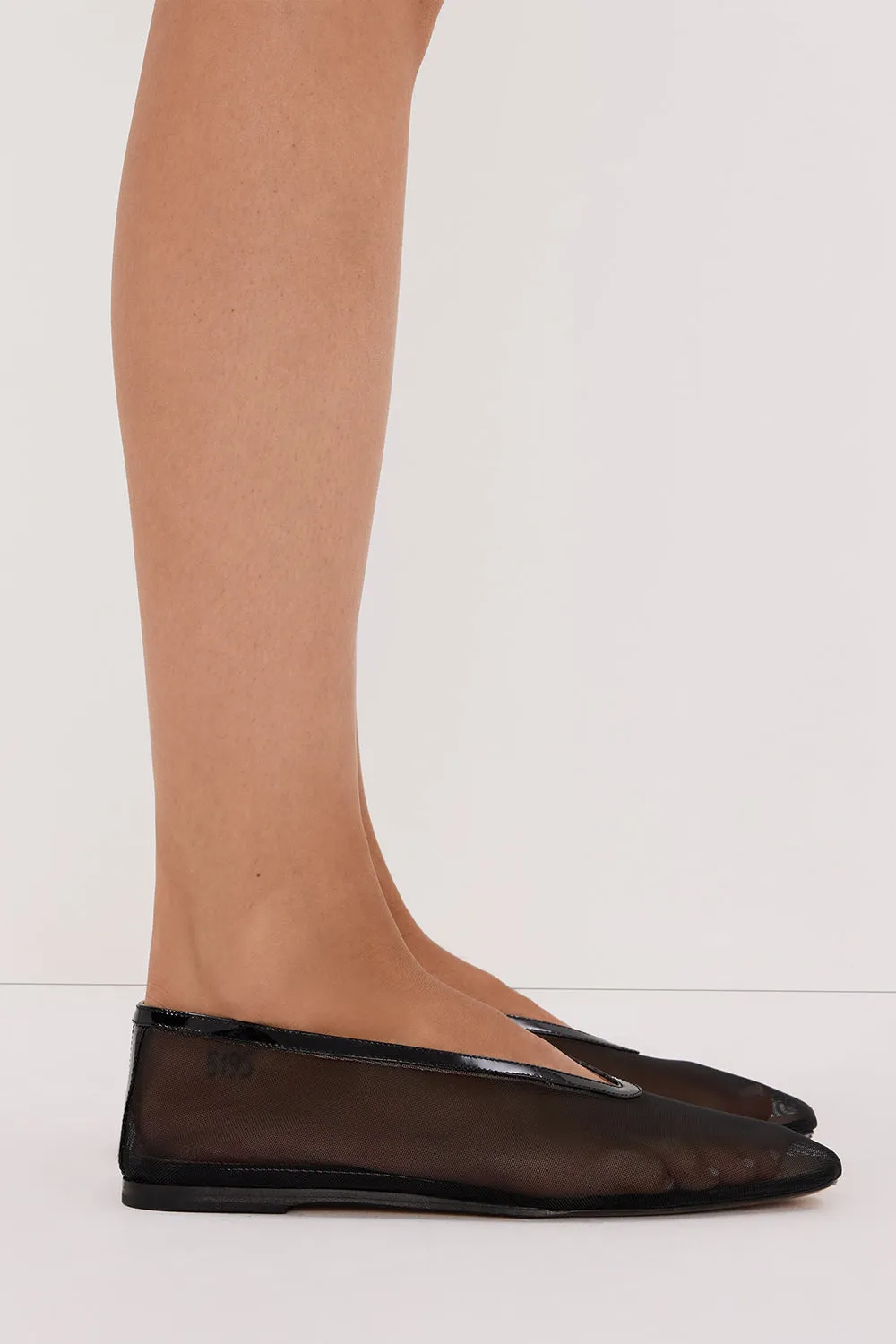 Dissh DOF STUDIOS MAISON BLACK MESH BALLET FLAT