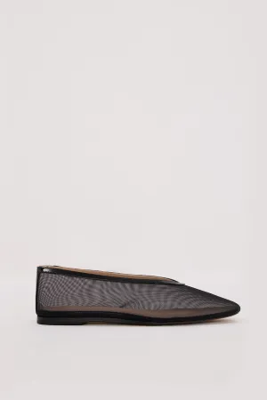 Dissh DOF STUDIOS MAISON BLACK MESH BALLET FLAT