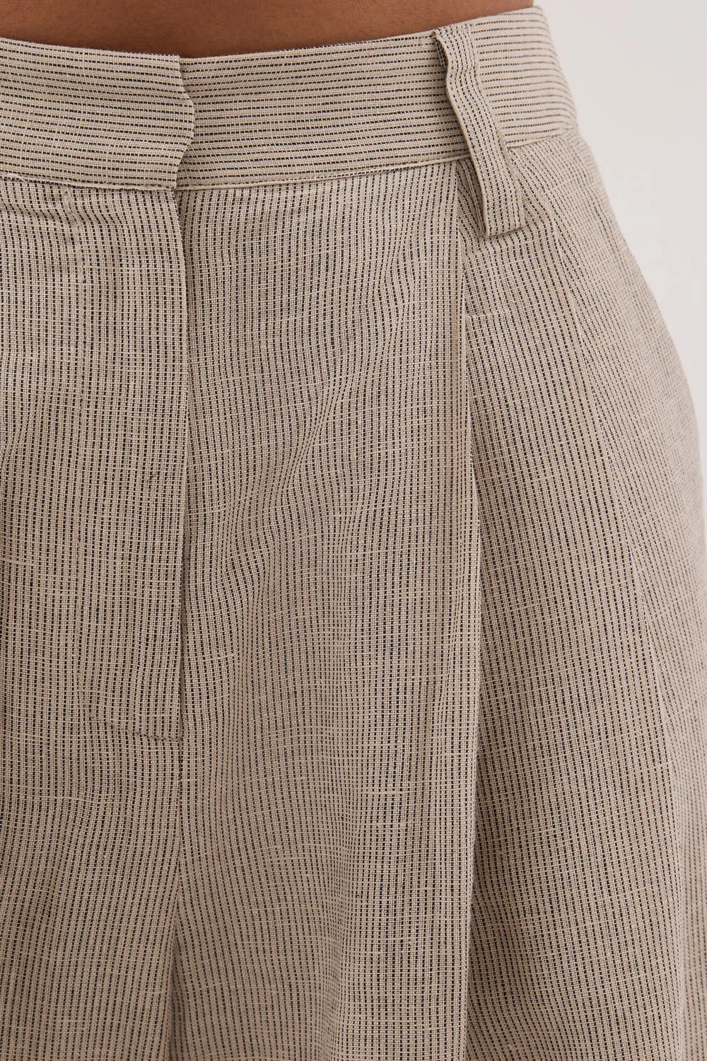 Dissh ELIAS OAT LINEN BLEND PANT