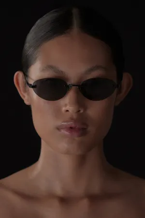 Dissh ELISA JOHNSON TRINITY GLOSS BLACK SUNGLASSES