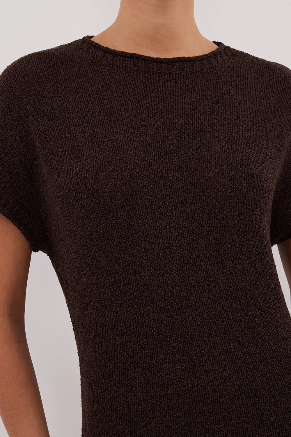 Dissh ERIN CHOC KNIT MAXI DRESS