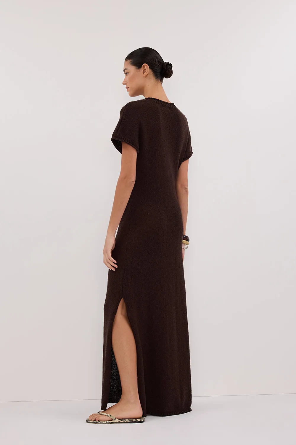 Dissh ERIN CHOC KNIT MAXI DRESS