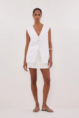 Dissh EVA OFF WHITE LINEN SKORT
