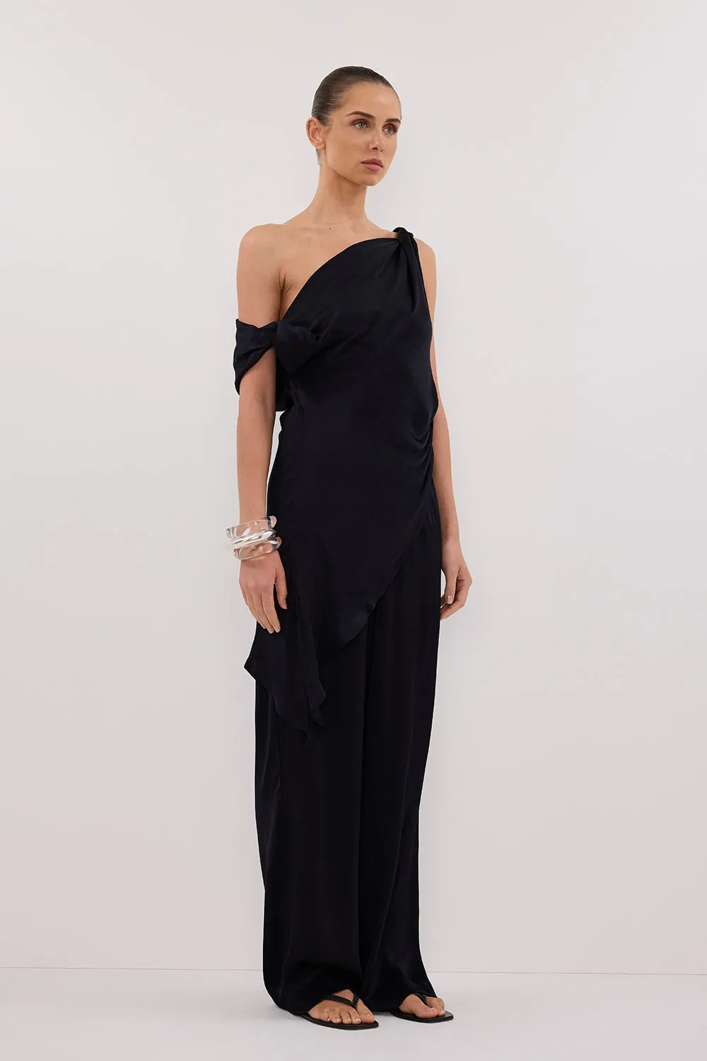 Dissh EVE INK ASYM SATIN TOP