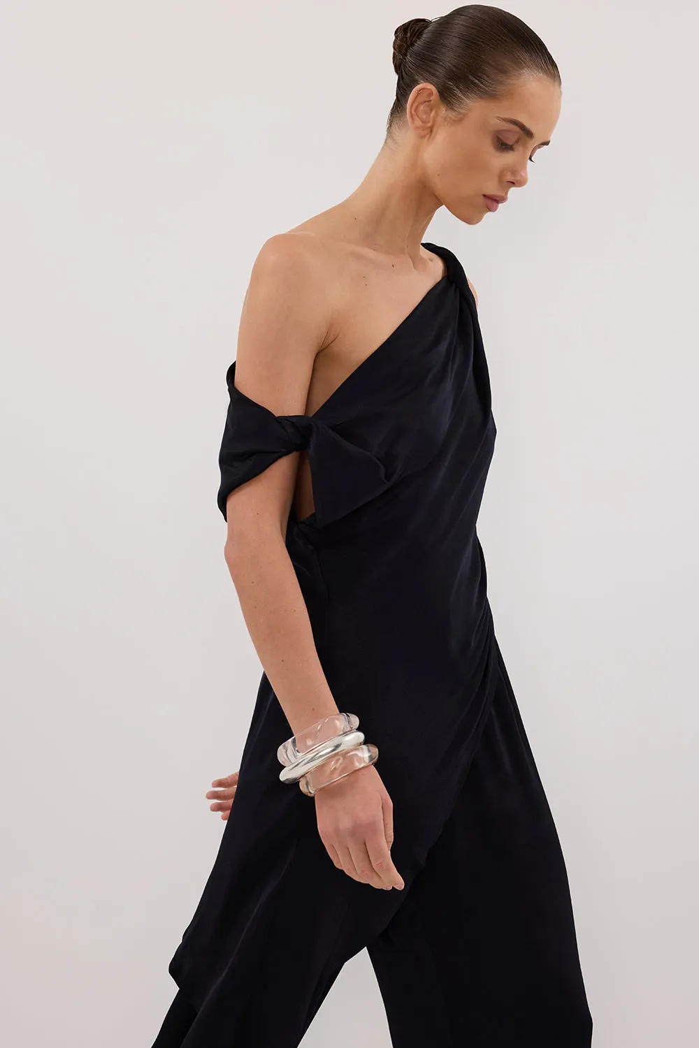 Dissh EVE INK ASYM SATIN TOP