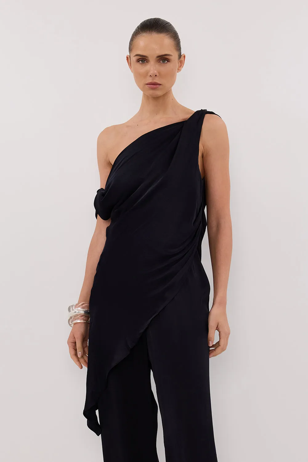 Dissh EVE INK ASYM SATIN TOP