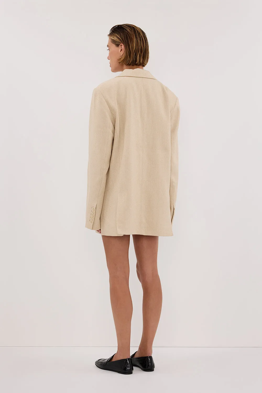 Dissh FRANKIE OAT TWEED BOYFRIEND BLAZER