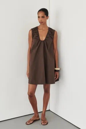 Dissh GABBY BITTER CHOC MINI DRESS
