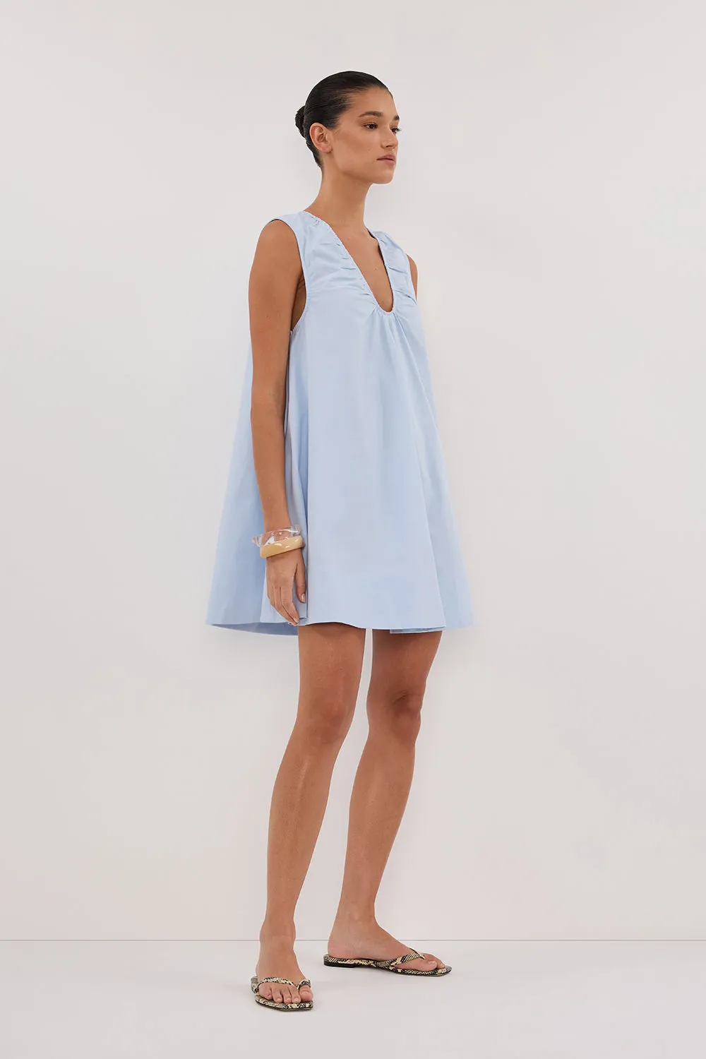 Dissh GABBY CORNFLOWER COTTON MINI DRESS