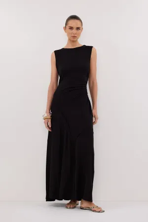 Dissh HADLEY BLACK SLEEVELESS KNIT MAXI DRESS